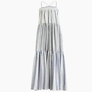 J.CREW - Chambray cover-up dress in stripe Item AO999, Size M